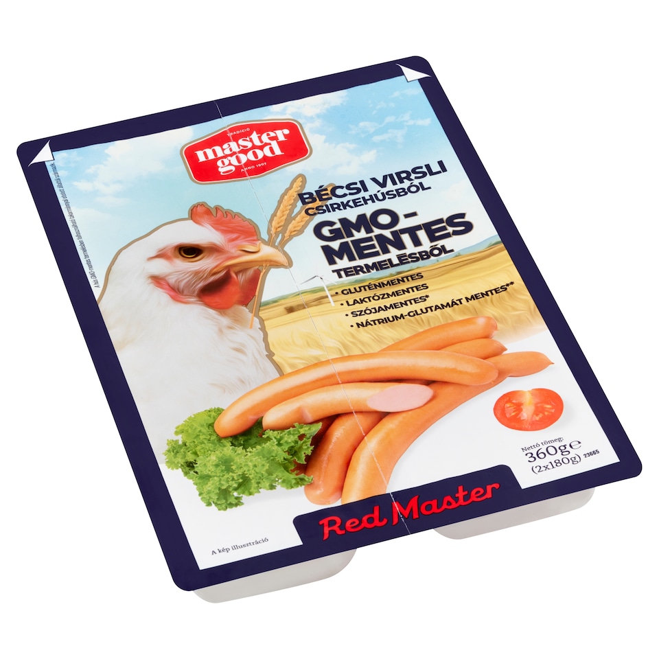 Master Good bécsi virsli csirkehúsból 2 x 180 g (360 g)