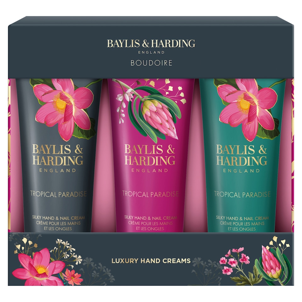 image 1 of Baylis & Harding Boudoire Luxury Hand Creams Gift Set 3x 50ml