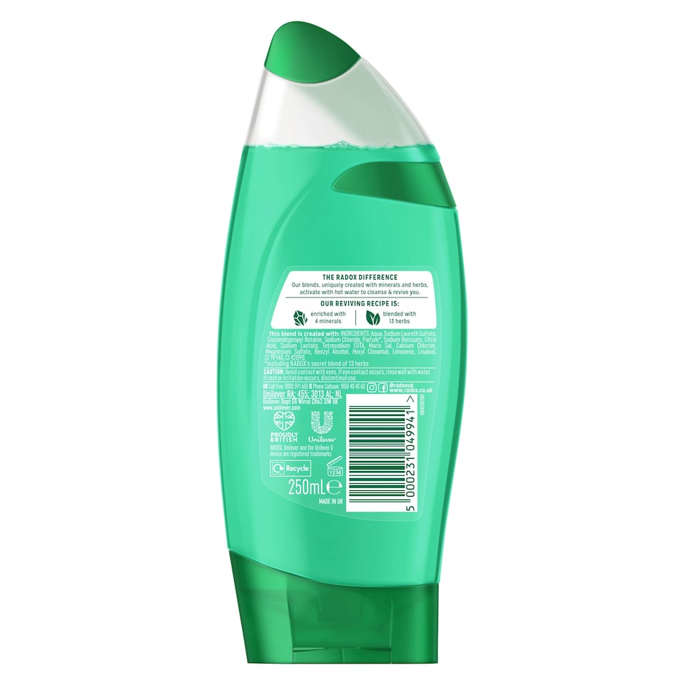 image 1 of Radox Feel Refreshed Shower Gel 250Ml