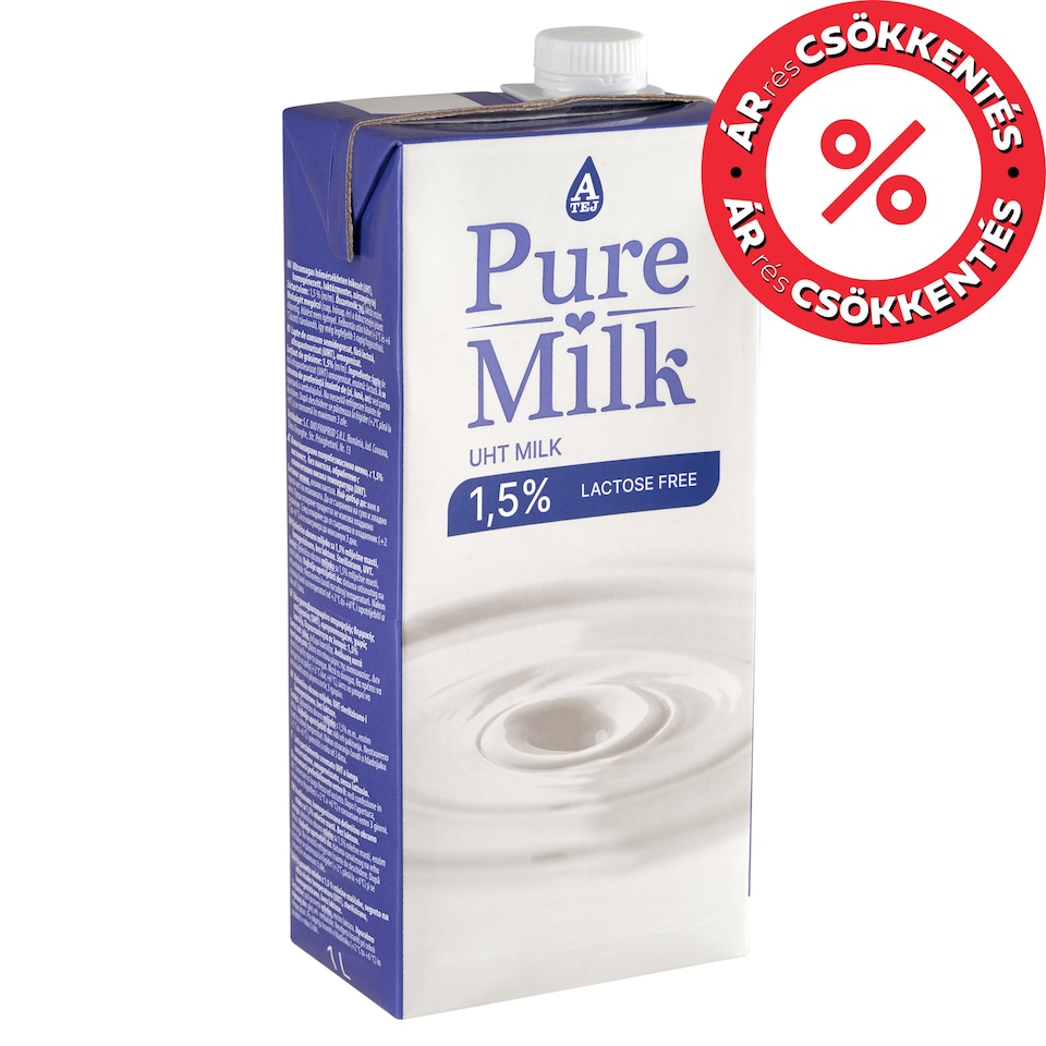 Pure Milk UHT Lactose Free Milk 1,5% 1 l