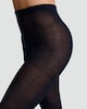 image 2 of F&F 100 Denier Cable Knit Tights in Multi