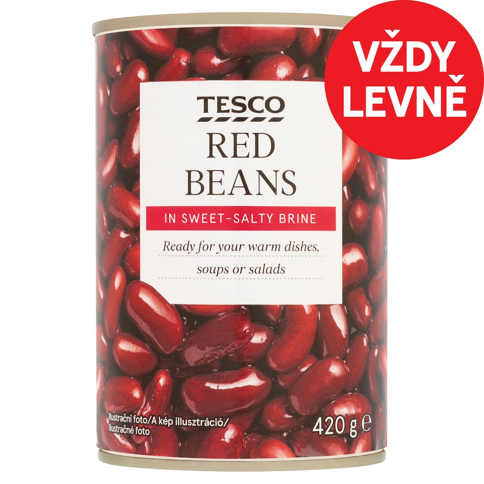 Tesco Red Beans in Sweet-Salty Brine 420g