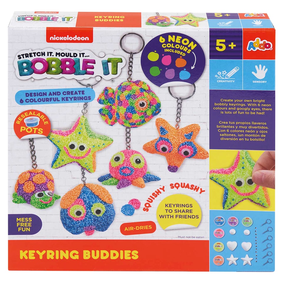 image 1 of Addo Nickelodeon Bobble It Keyring Buddies