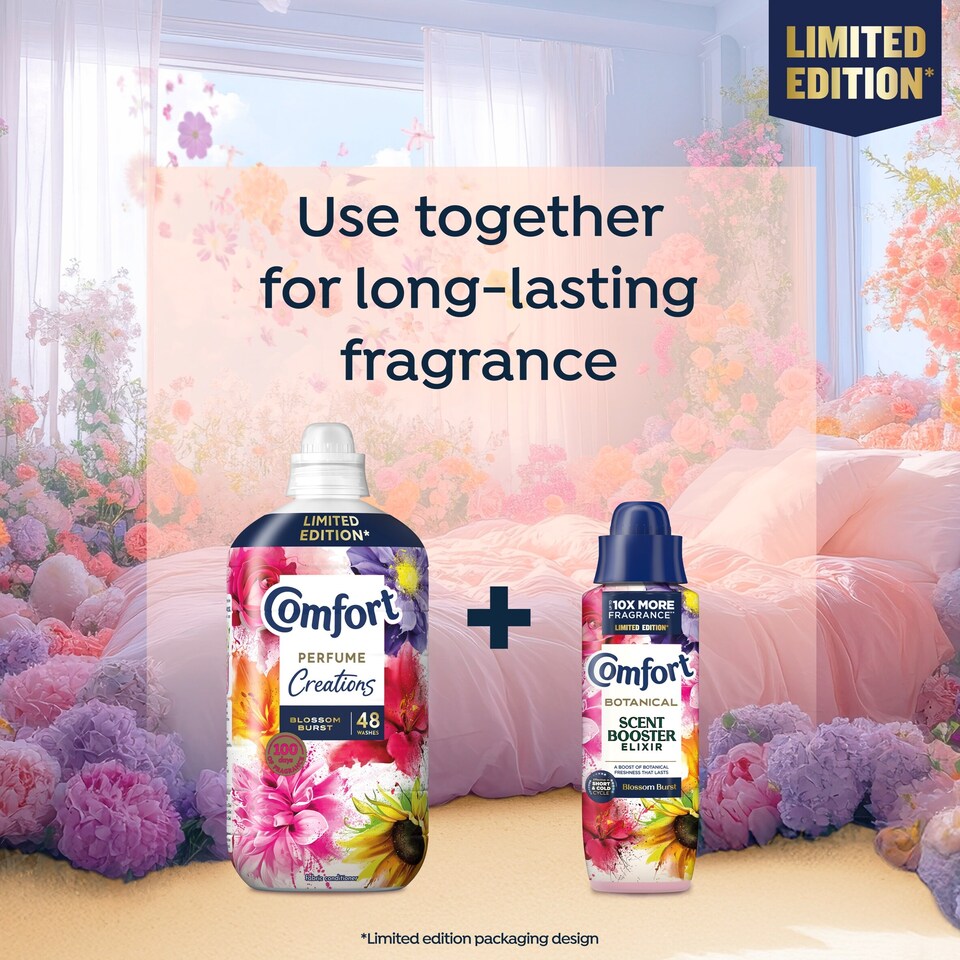 image 1 of Comfort Scent Booster Elixir Blossom Burst Limited Edition 20 Washes 460ml