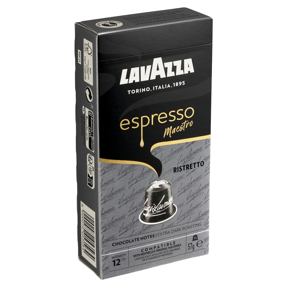 obrázok 1 z Lavazza Espresso Ristretto pražená mletá káva 10 kapsúl 57 g