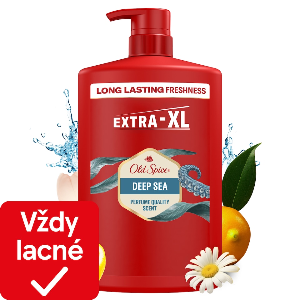 image 1 of Old Spice Deep Sea Men’s 3-in-1 Wash, Shower Gel & Shampoo 1000ml