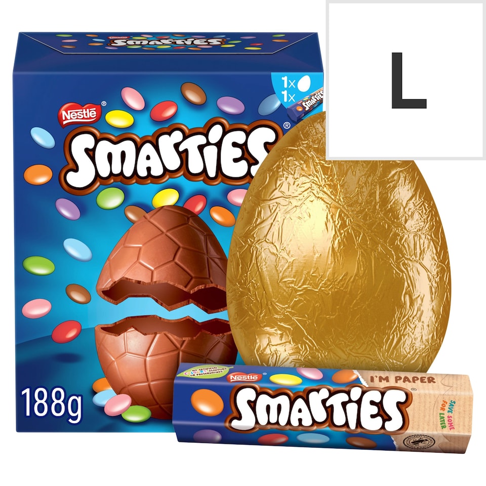 image 1 of Smarties Milk Chocolate Easter Egg 188G