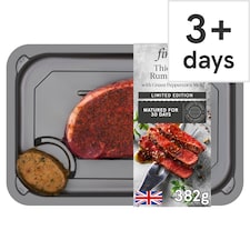 Tesco Finest Thick Cut Rump Steak with Green Peppercorn Melt 382g