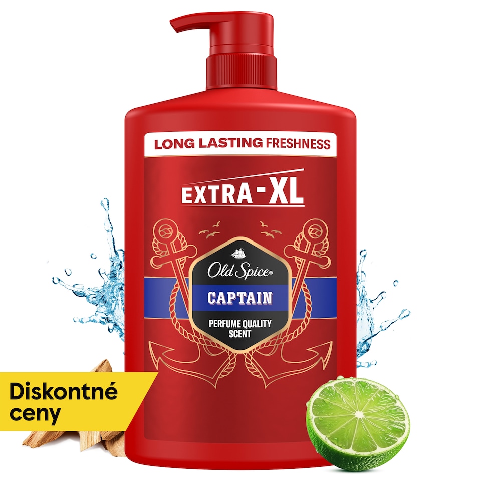 obrázok 1 z Old Spice Captain 3 V 1 Sprchový Gél A Šampón Pre Mužov 1000ml