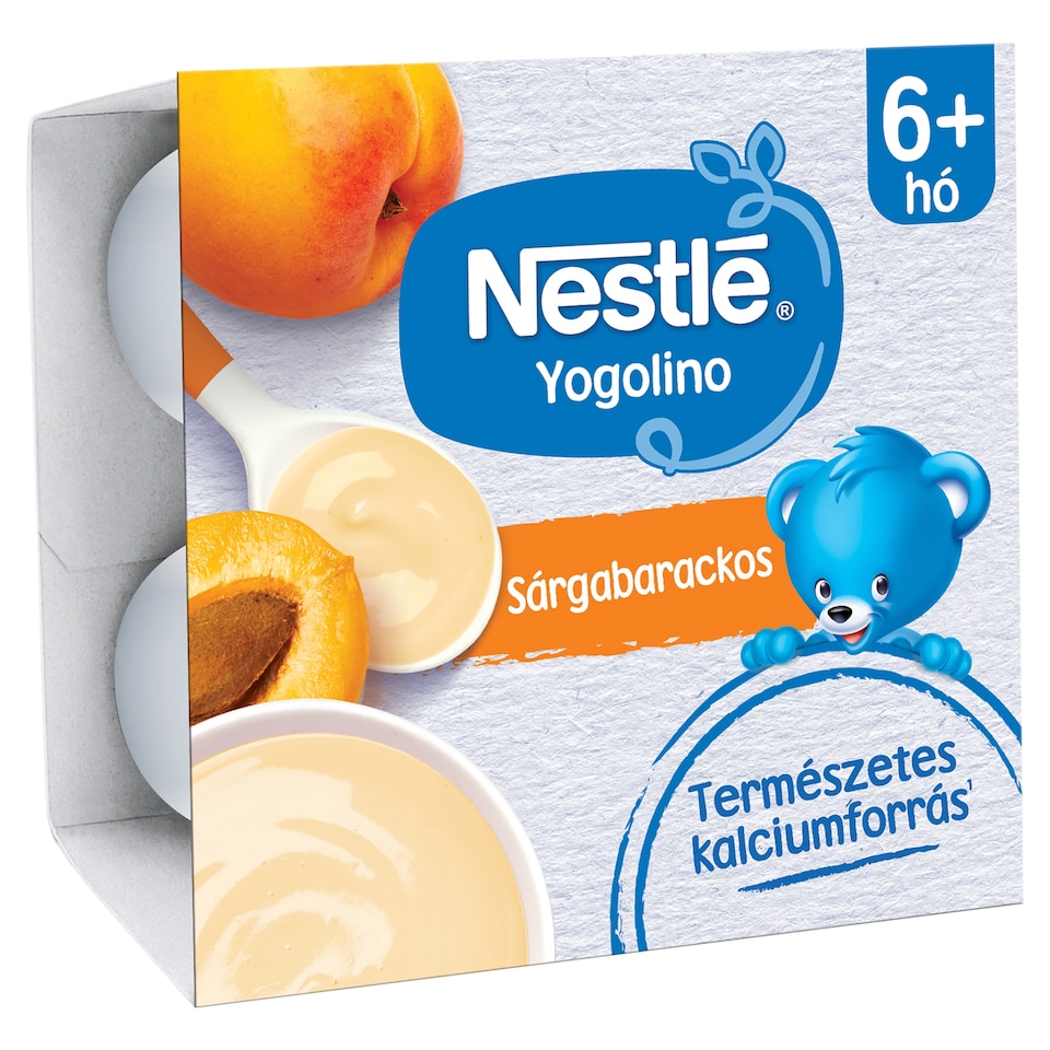 image 1 of Nestlé Yogolino Milk Based Baby Dessert with Apricot 6+ Months 4 x 100 g (400 g)