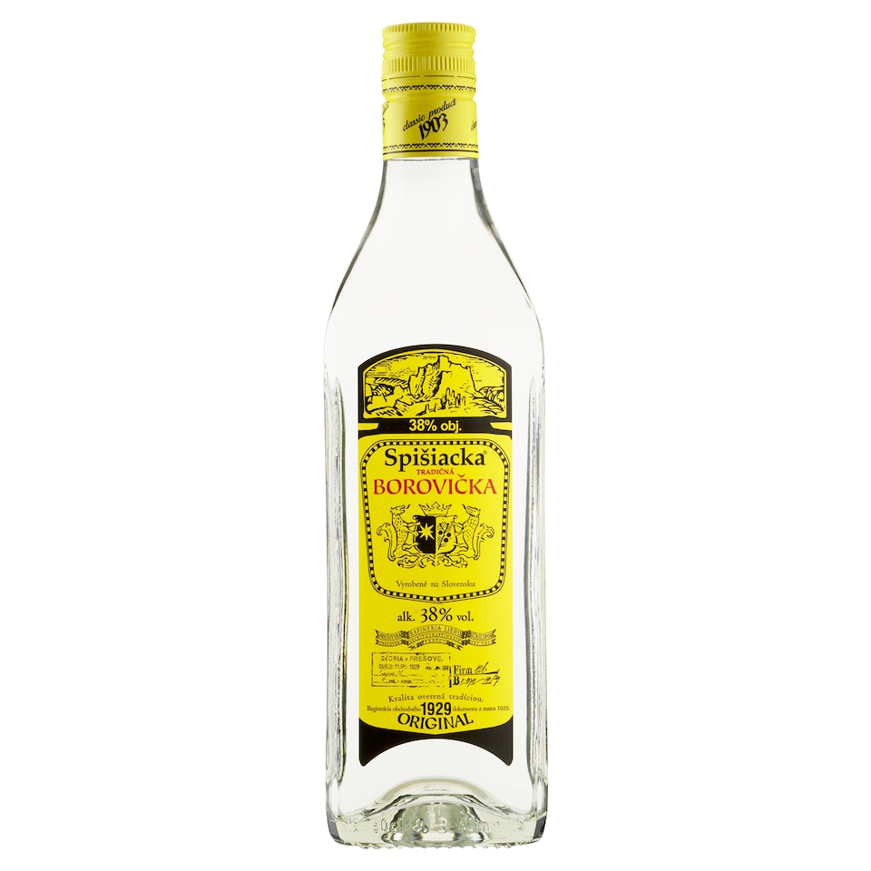 Spišiacka Tradičná borovička 38% 0,5 l