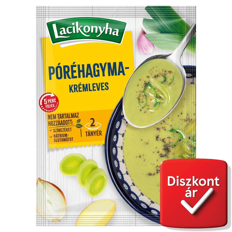 Lacikonyha póréhagyma-krémleves 50 g  1. kép
