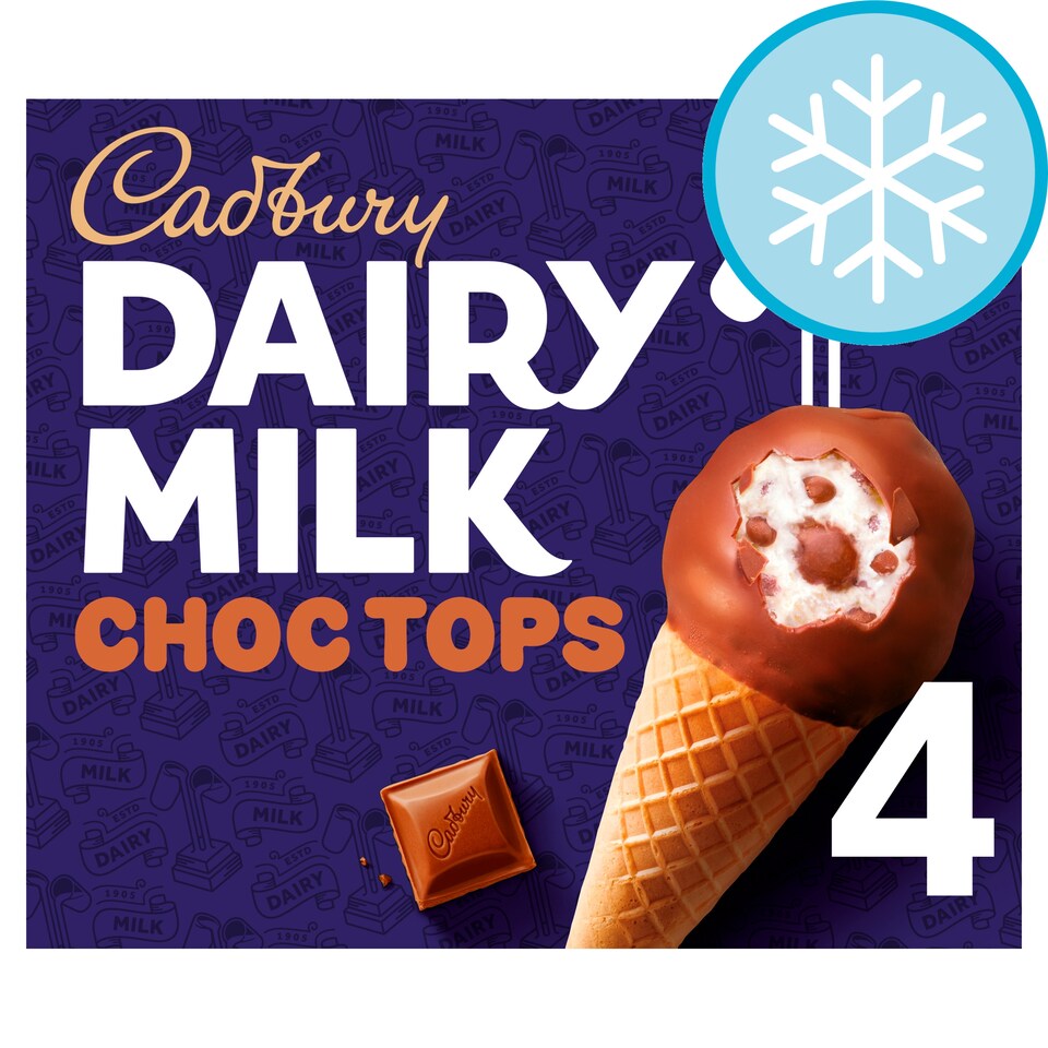 Cadbury Dairy Milk Chocolate Tops 4X110ml
