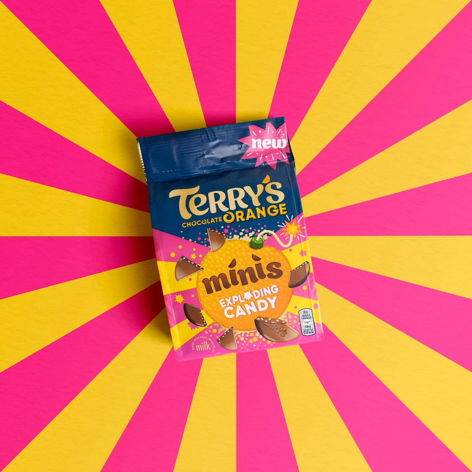 image 1 of Terry's Chocolate Orange Exploding Candy Minis 105g