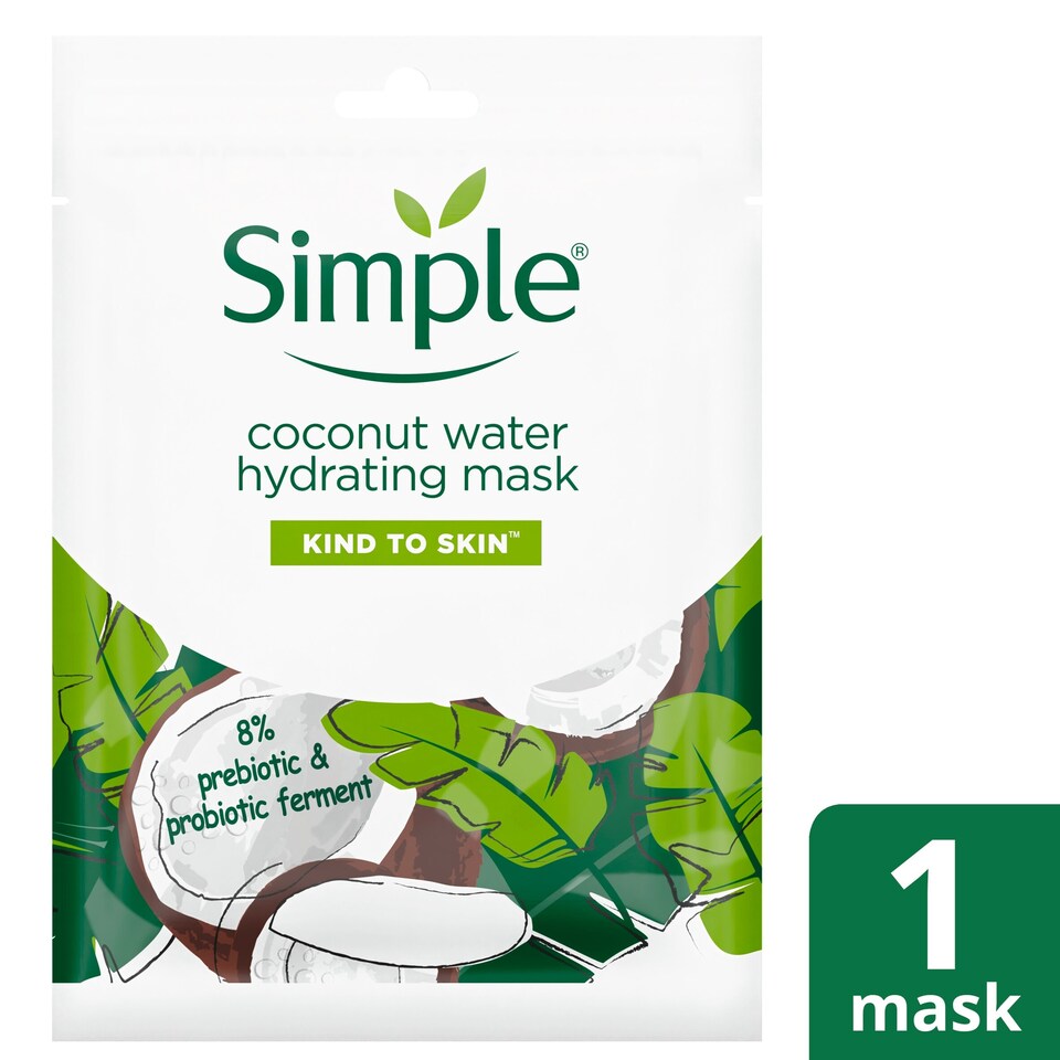 image 1 of Simple Kind To Skin Cocnut Water Fface Mask 25G