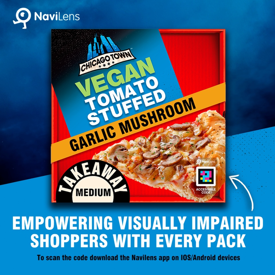 image 1 of Chicago Town Vegan Stuffed Crust Garlic Mushroom Pizza 528g