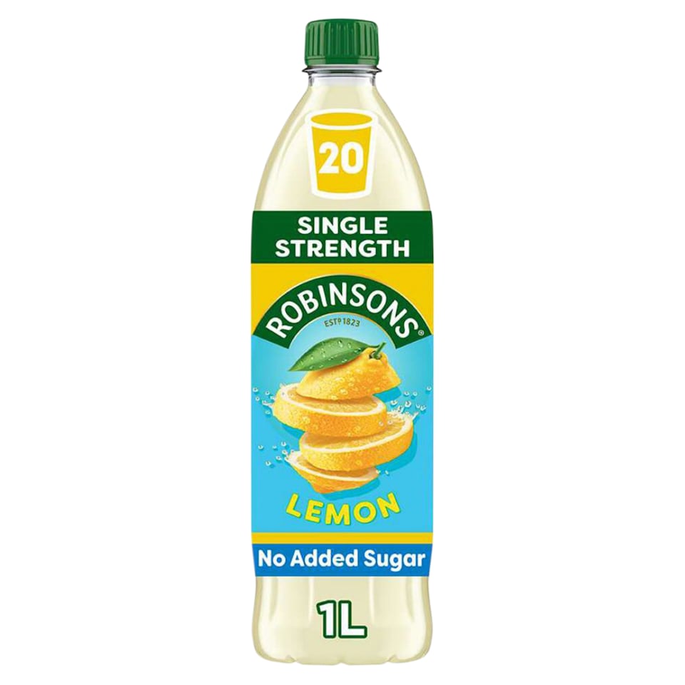 image 1 of Robinsons Lemon No Added Sugar Squash 1L