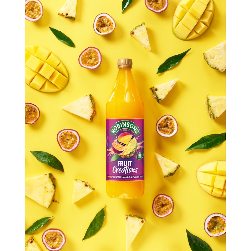 image 1 of Robinsons Creations Pineapple, Mango & Passion Fruit Squash 1L 