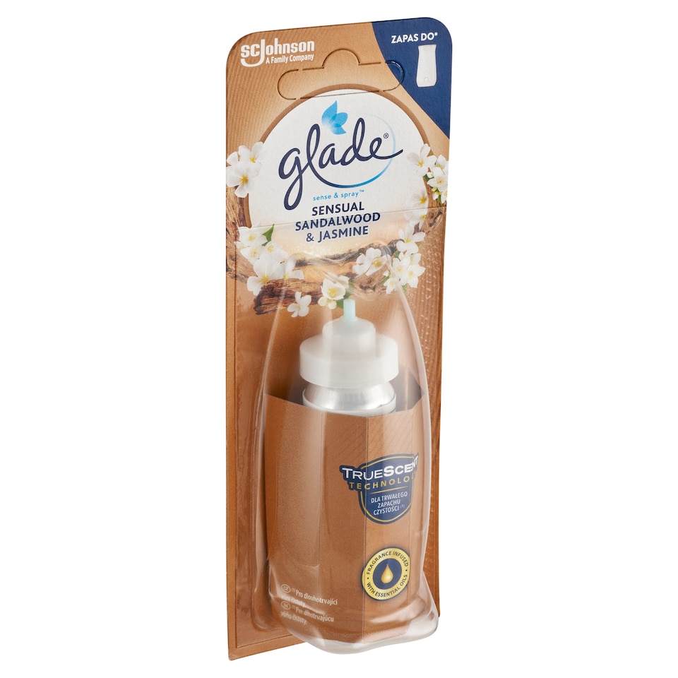 Obrázek 1 pro produkt Glade Sense & Spray Sensual Sandalwood & Jasmine náplň do automatického osvěžovače vzduchu 18ml