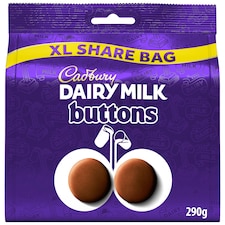 Cadburys Dairy Milk Buttons XL Share Bag 290g