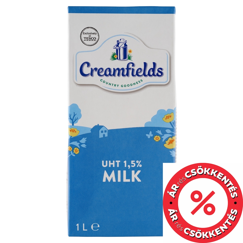 Creamfields UHT zsírszegény tej 1,5% 1 l