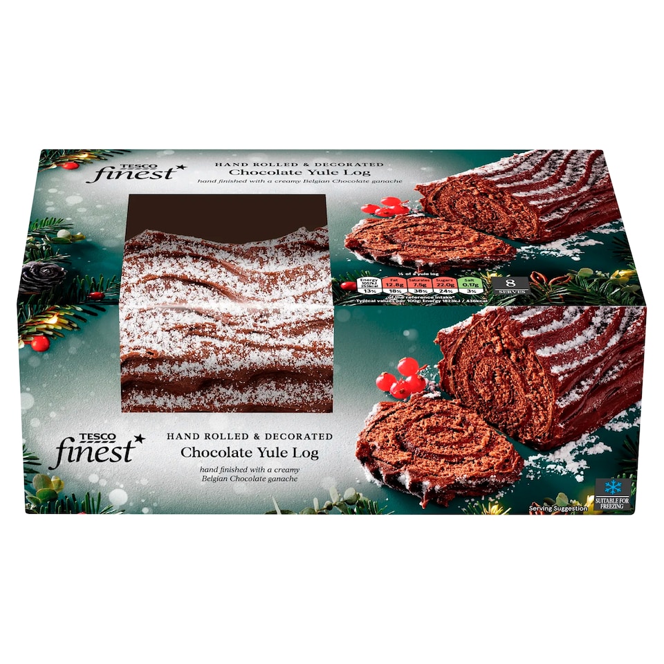 Tesco Finest Belgian Chocolate Yule Log