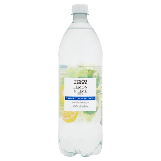 Tesco Lemon & Lime Still Flavoured Water 1Ltr Tesco Groceries