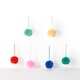 image 2 of Paperchase Cosmic Christmas Set of 12 Pom Pom Hanging Decorations