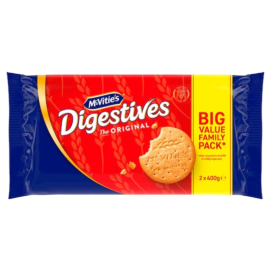 Mcvities Digestive Twin Pack 2X400g Tesco Groceries