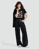 image 1 of F&F Pure Cotton Spooky Season Slogan T-Shirt in Black