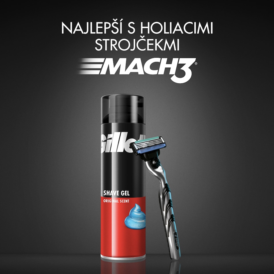 image 1 of Gillette Classic Gél Na Holenie S Originálnou Vôňou, Rýchle A Ľahké Holenie, 200ml