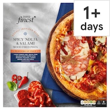 Tesco Finest Spicy ‘Nduja & Salami Pizza 390g