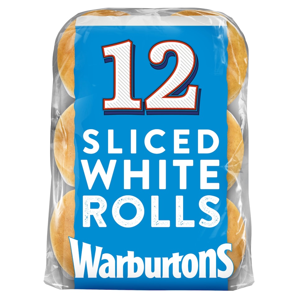 image 1 of Warburtons Soft White Sandwich Rolls 12 Pack