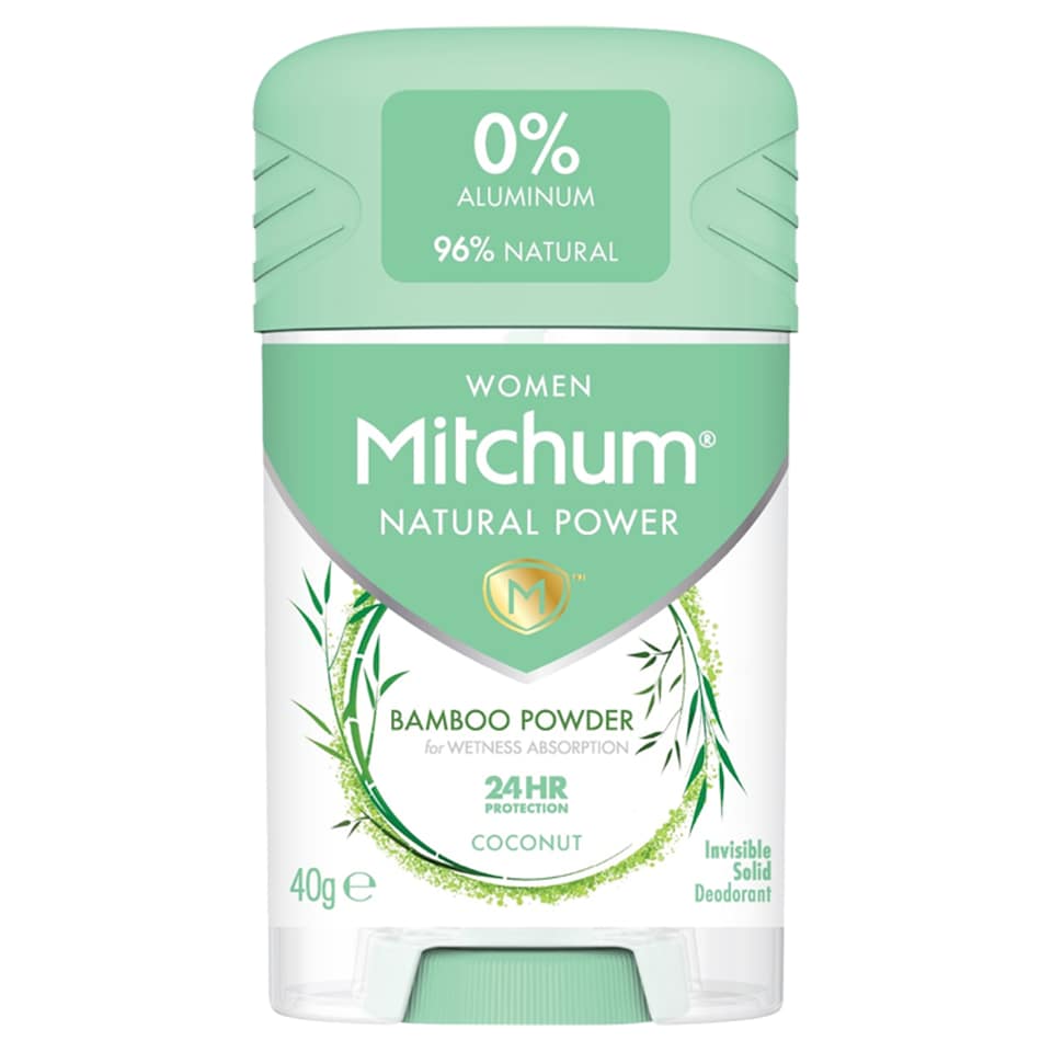 image 1 of Mitchum Women Bamboo Powder Coconut Deodorant 40G