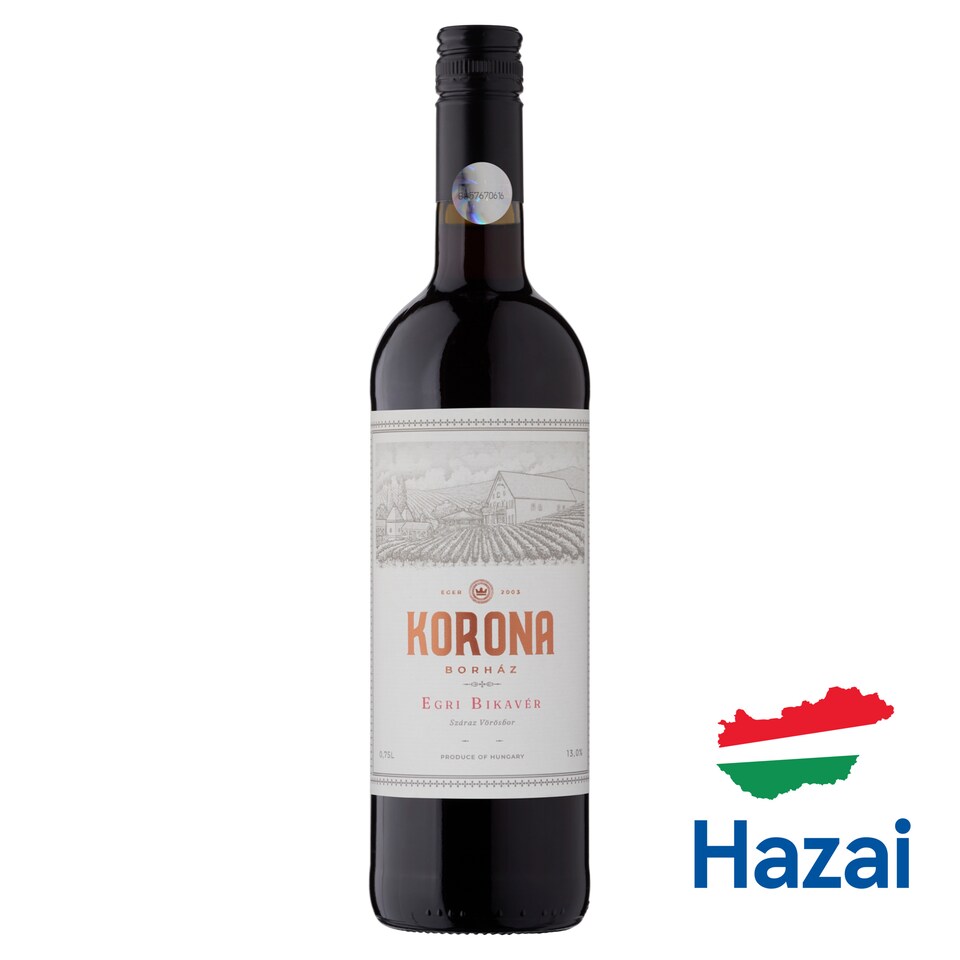 Egri Korona Borház Egri Bikavér Classic Dry Red Wine 14% 0,75 l