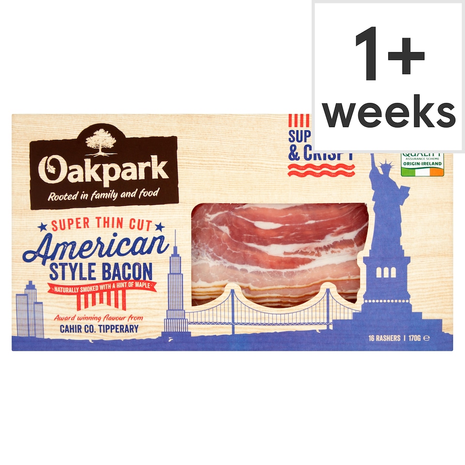 Oak Park American Style Streaky Rasher 170G