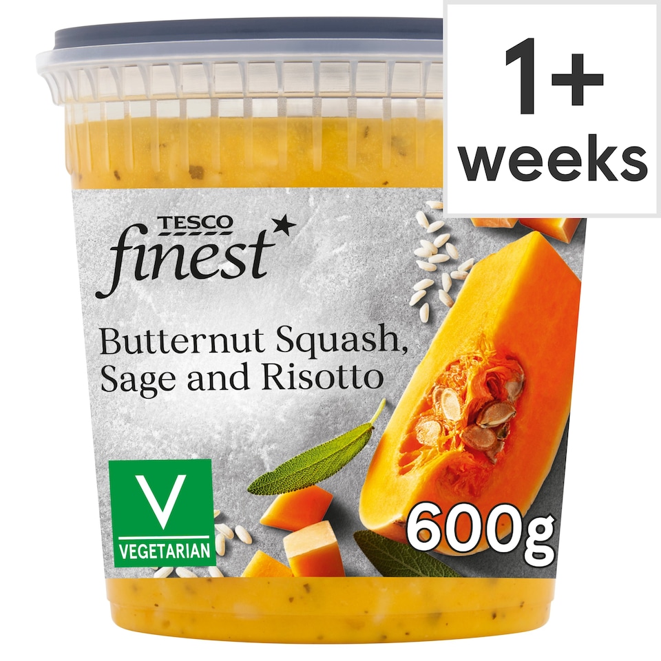 Tesco Finest Butternut Squash Squash, Sage And Risotto Soup 600G
