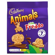 Cadbury Animals with Freddo Mini Chocolate Biscuits 7 Pack 139.3g