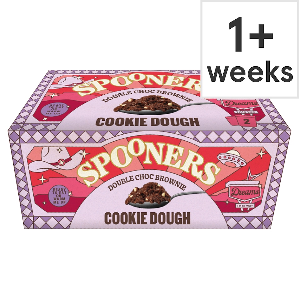 image 1 of Spooners Double Chocolate Cookie Dough 2x75g