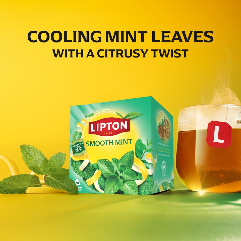 image 1 of Lipton Smooth Mint  20 Tea Bags 34g