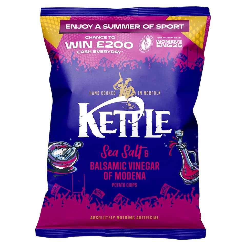 Kettle Sea Salt & Balsamic Vinegar Potato Chips 130G