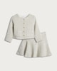 image 5 of F&F x Samantha Faiers 2-Piece Tweed Jacket and Skirt Set in Cream