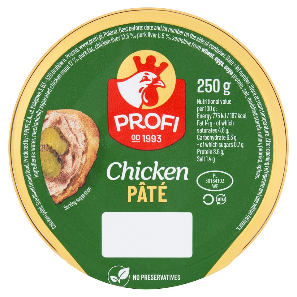 Profi Poultry and Pork Pate 250G