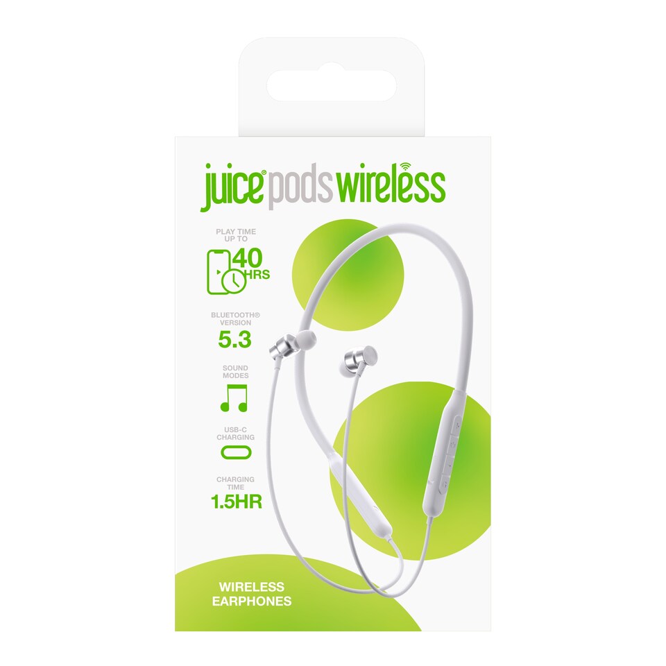 image 1 of Juice Pods White Wireless Earphones