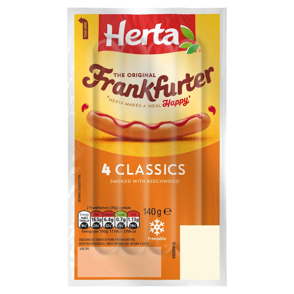 Herta Original Frankfurter Classics 4S 140G