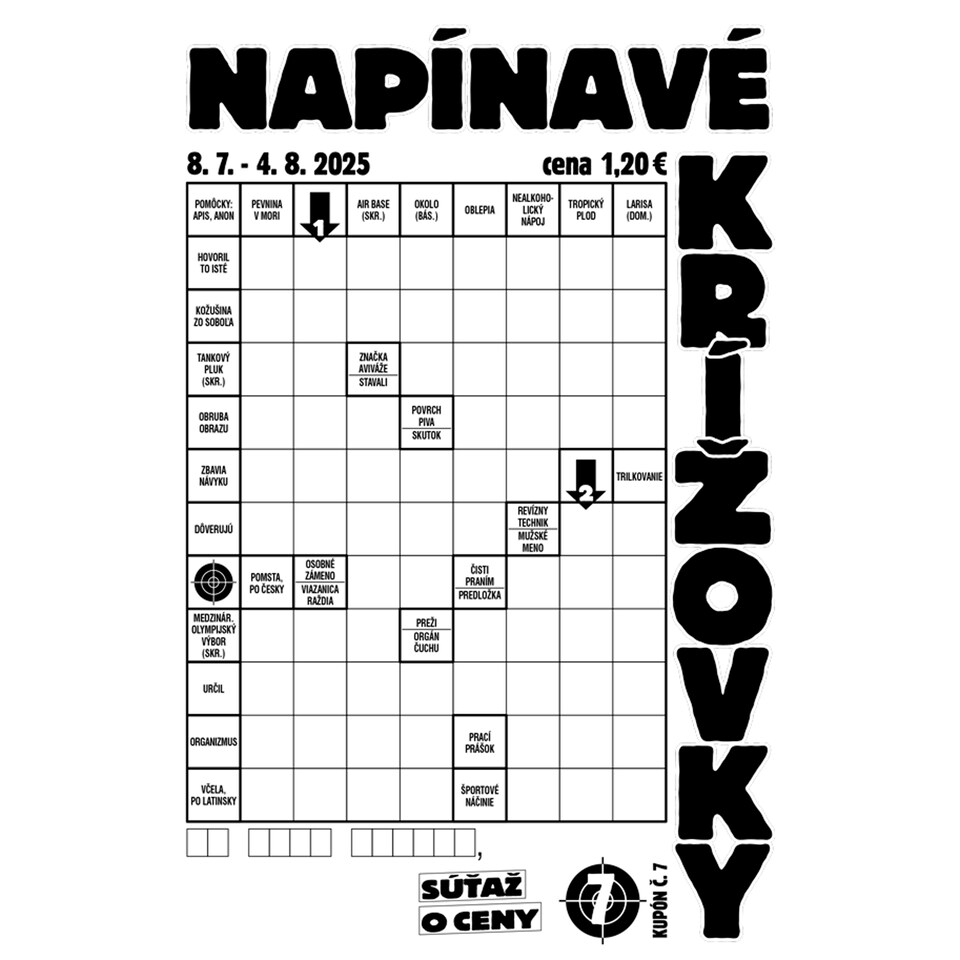 Napínavé Krížovky časopis