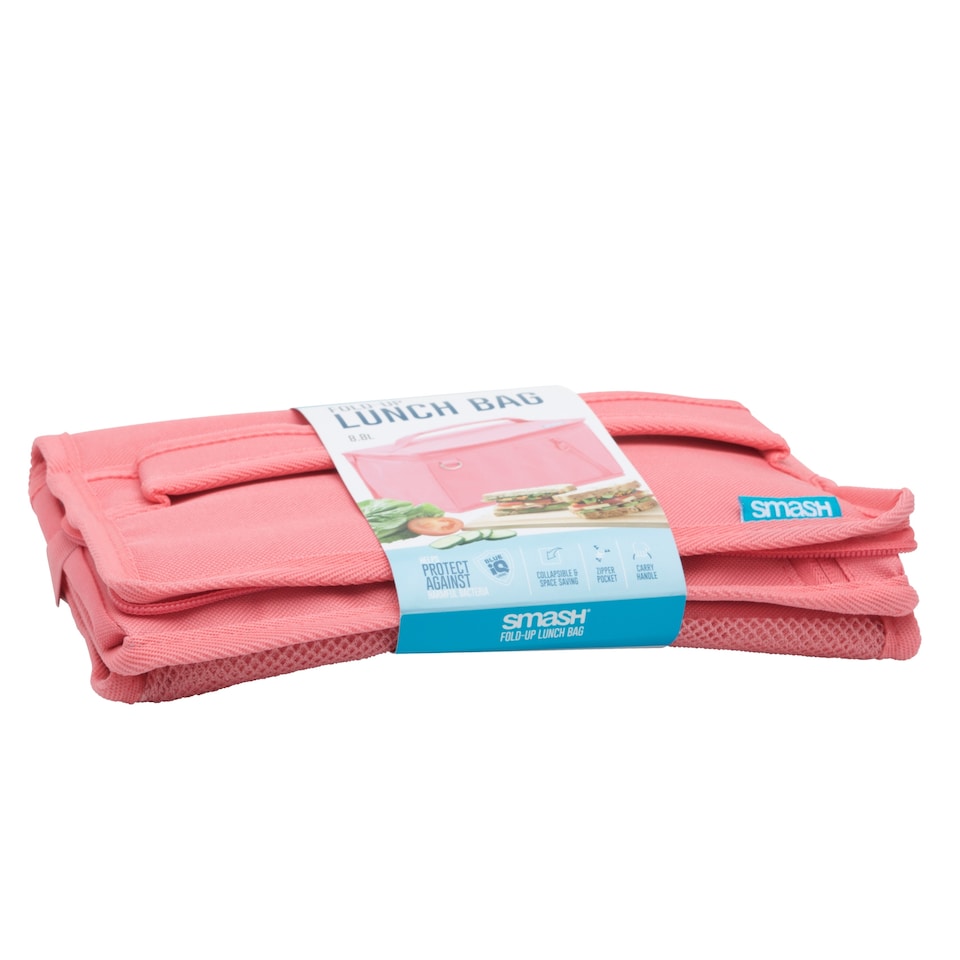 image 1 of Smash Pink Fold Up Lunch Bag 