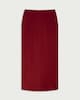 image 4 of F&F Woven Midi Skirt in Red