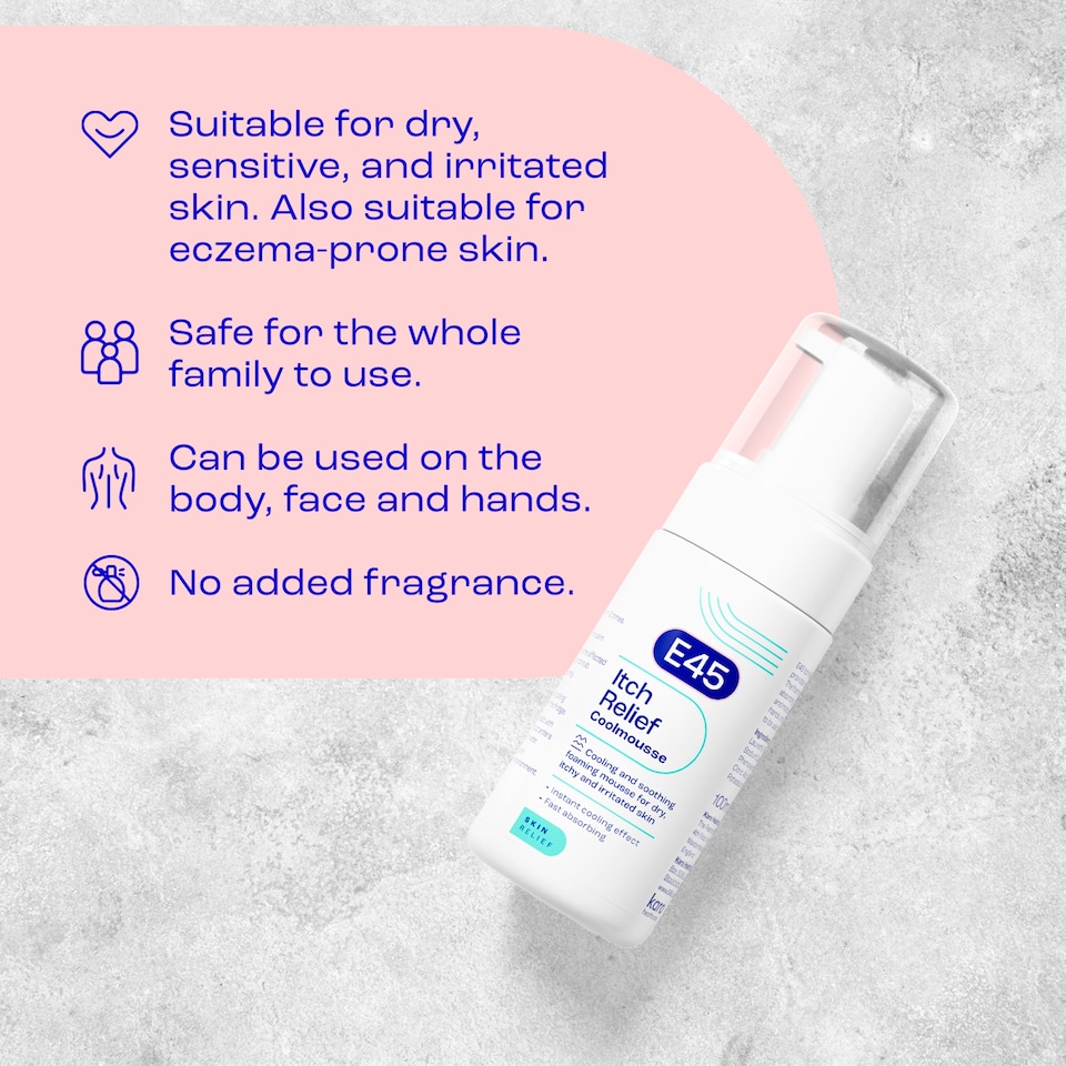 image 1 of E45 ITCH RELIEF COOLMOUSSE 100ML