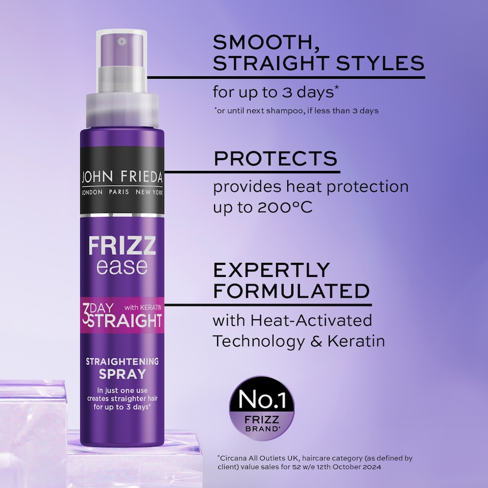 image 1 of John Frieda Frizz Ease 3 Day Straight Spray 100Ml